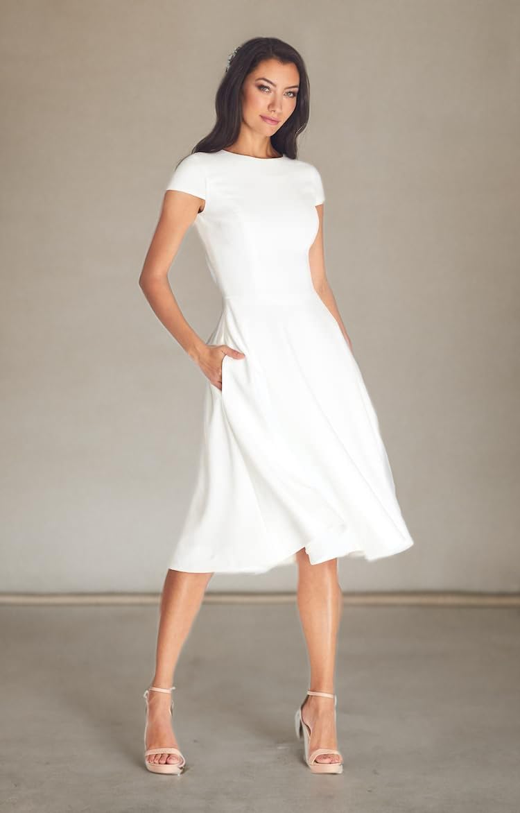 Dress the Population Vestido Alto Midi Livia VestidoMujer