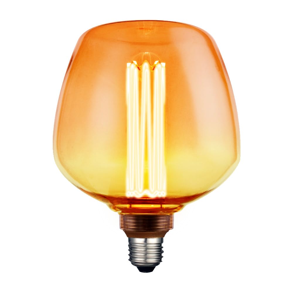 Tecnolite - Foco Copa Vintage LED 3.5 W, Luz Ámbar, Base E27, Atenuable