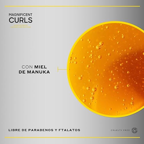 MARTHA DEBAYLE Mascarilla MAGNIFICENT CURLS, Boost de hidratación para pelo chino y ondulado, Con miel de manuka nutritiva, Sin parabenos y ftalatos, 300 ml
