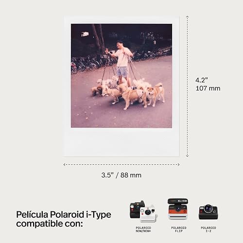 Polaroid Color i-Type Film - Paquete Triple, 24 Fotos (6272) | Película de cámara con marco blanco icónico, compatible con Now, Now+, Flip, I-2 y Lab, película sin batería