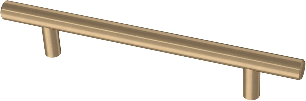 Franklin Brass Jaladera de Barra Maciza de Latón, Bronce Champaña, Paquete de 10 - Moderno - 5-1 - 16" (128 mm) - Champagne bronce