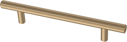 Franklin Brass Jaladera de Barra Maciza de Latón, Bronce Champaña, Paquete de 10 - Moderno - 5-1 - 16" (128 mm) - Champagne bronce