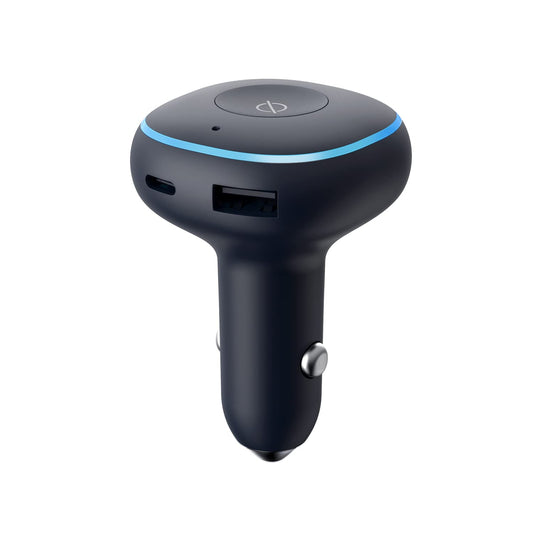 iOttie Aivo Boost - Cargador de Automóvil Integrado en Alexa, USB-C PD/USB-A QC, se Adapta a Dispositivos Apple, Android, Google