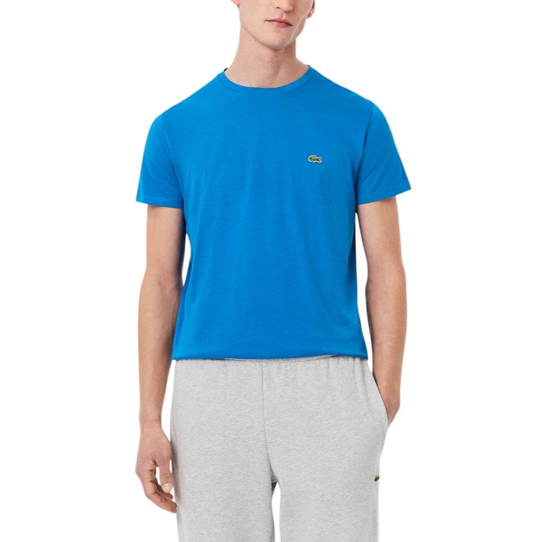 Lacoste Playera Clásica para Hombre, Cuello Redondo - XL - Azul Gitano