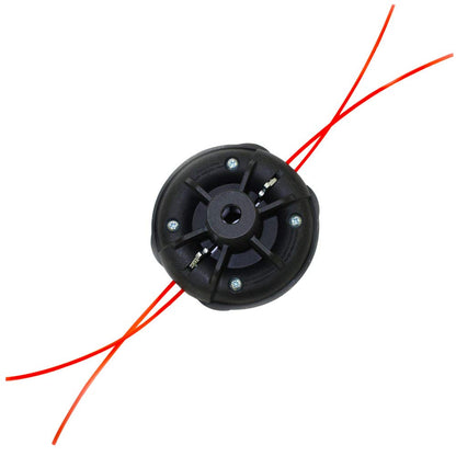 WEED WARRIOR Cabezal de recortadora universal negro para tareas duraderas, recortes, bordes y malas hierbas, funciona con gas