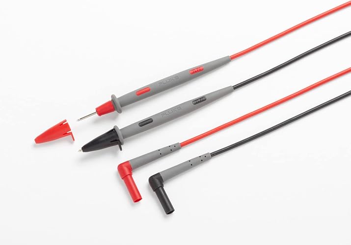 Fluke - TL71-1 TL71 Juego de cables de prueba premium, ángulo recto
