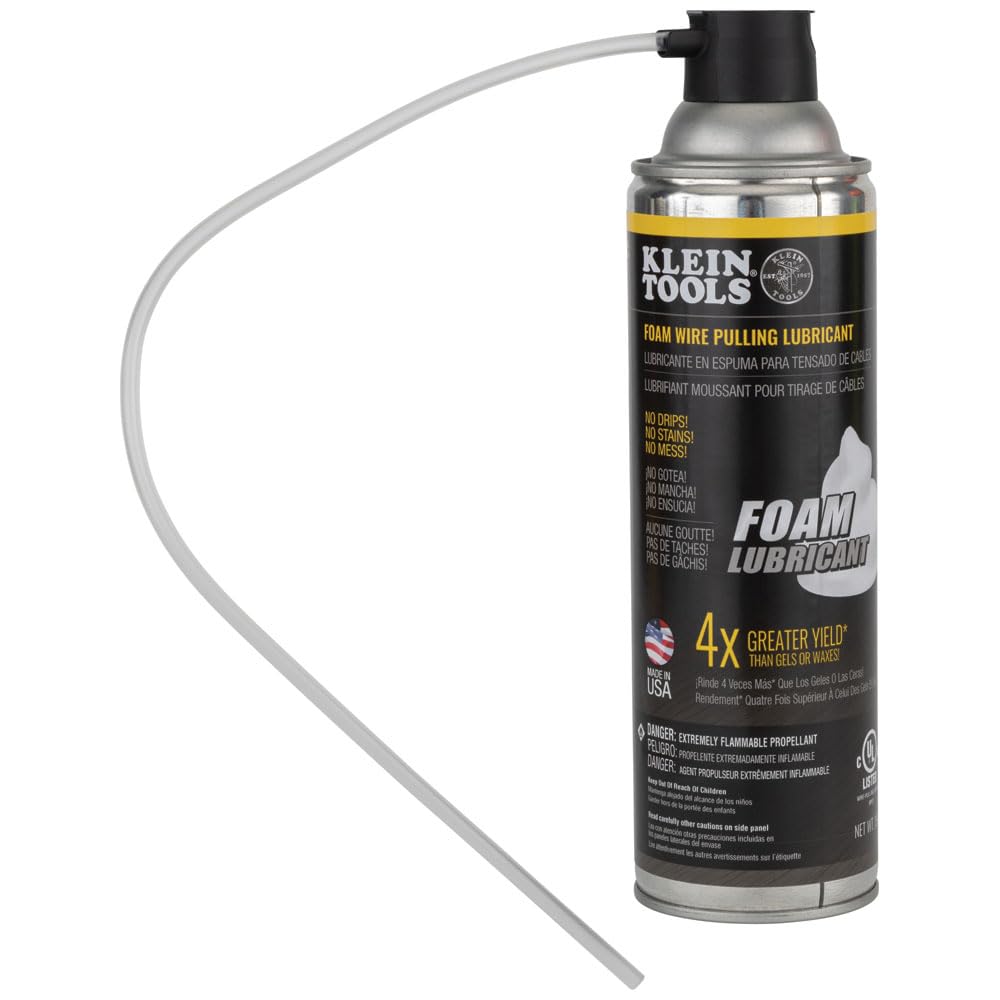 KLEIN TOOLS 51100 | Lubricante En Espuma | 1 Lata | Mayor Deslizamiento