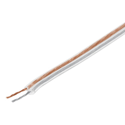Volteck Cable para Bocina CABO-18B, 18 AWG, Bicolor, 100 m - Transparente - Calibre 18