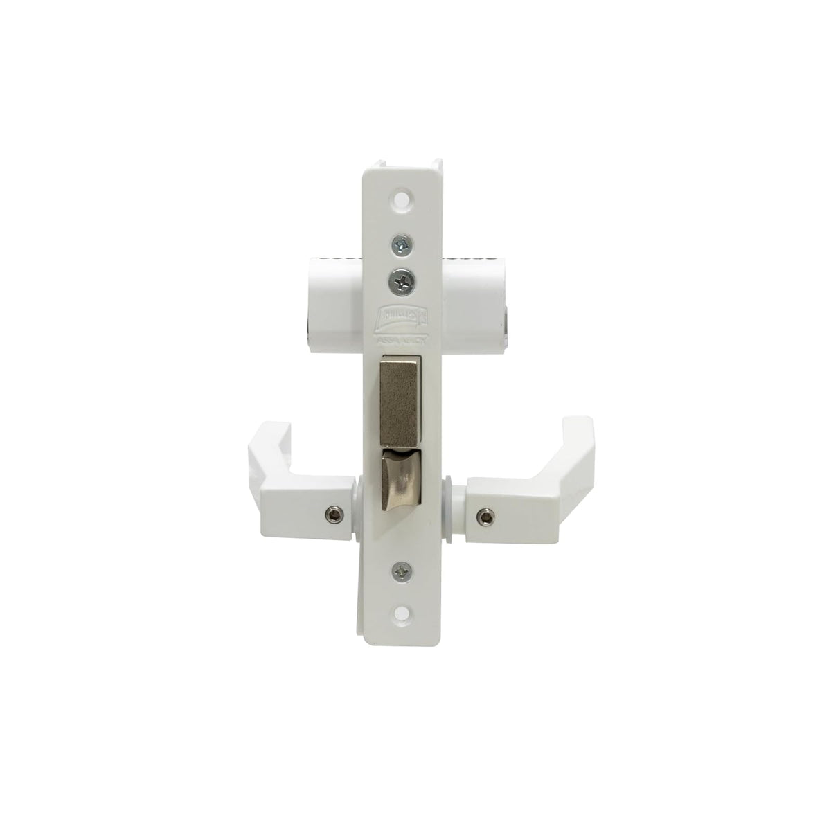 Phillips Cerradura Modelo Slim 550 Manija Cuadrada Para Puerta De Aluminio Blanco