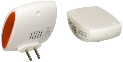 Sanelec 2633 Timbre Inalámbrico con Clavija, color naranja