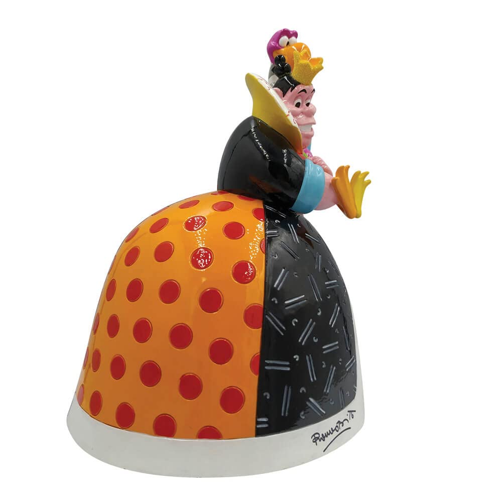 Enesco Disney by Romero Britto Alicia en el país de Las Maravillas Figura de mazo de Flamenco, 8.27 Pulgadas, Multicolor
