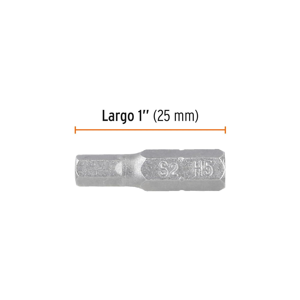 Truper Expert PUDE-7105, Estuche con 5 puntas hexagonales de 5 mm largo 1"