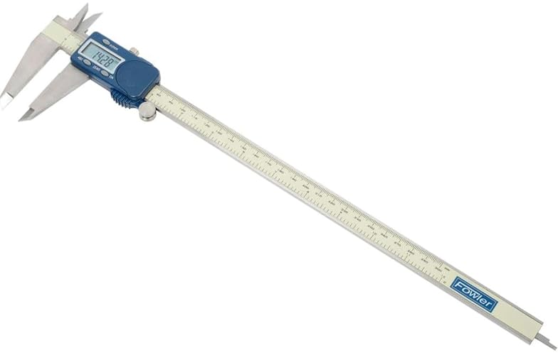 Fowler Marco de acero inoxidable Xtra-Value Cal calibrador electrónico, Medidas digitales máximas 30.48 cm, .00127 cm +/-.000254 54-101-300-1 30.48 cm, 12" Maximum Measurement