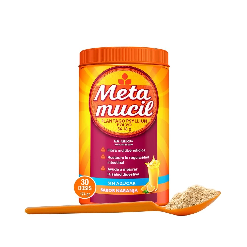 Metamucil Fibra Sabor Naranja 30 dosis