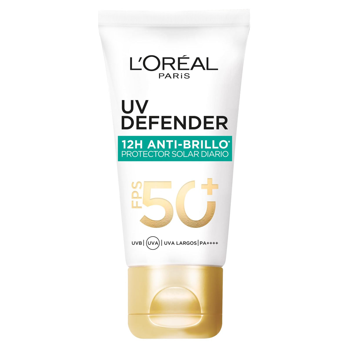 L'Oréal Paris Protector Solar Diario FPS50+ UV Defender Anti-Brillo, 40 ml - Anti-brillo - Bloqueador solar