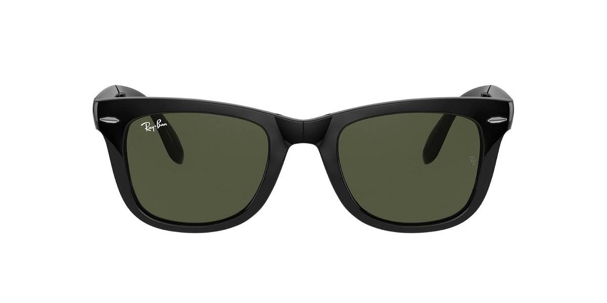 Ray-Ban RB4105 - anteojos de sol plegables - 50 mm - Negro - G-15 Verde