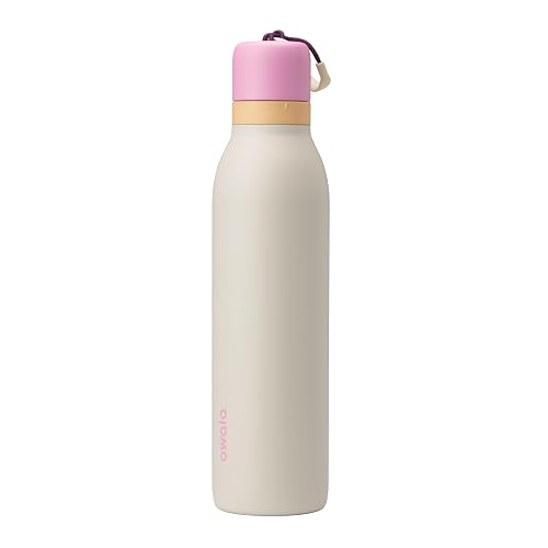 Owala FreeSip Twist - Botella de agua de acero inoxidable con popote para deportes y viajes, sin BPA, 24 onzas, Daybreak