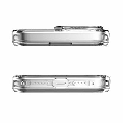 Avana Ice Funda con MagSafe Compatible con iPhone 15 Pro, Resistente a Caídas de 3m, Bisel Elevado, Protección Antimicrobiana - Transparente