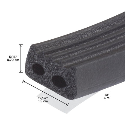 M-D Building Products 01033 10 pies, goma grande negra para automóviles y neumáticos marinos para todos los climas