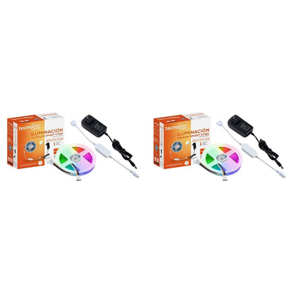 Tira LED con Wifi, Tecnolite Indoor Smart Strip, Longitud: 5 Metros + Tira LED Inteligente Wifi, Iluminación Indoor Smart Strip, Longitud 5 Metros