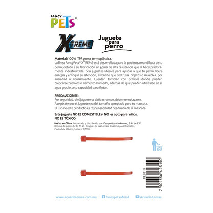 Fancy Pets Juguete Hueso Xtreme para Perros Chicos de Goma Resistente y Flotante