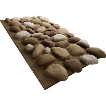 Ekena Millwork PNU24X48RRCD StoneCraft River Rock - Paneles de imitación para dunas