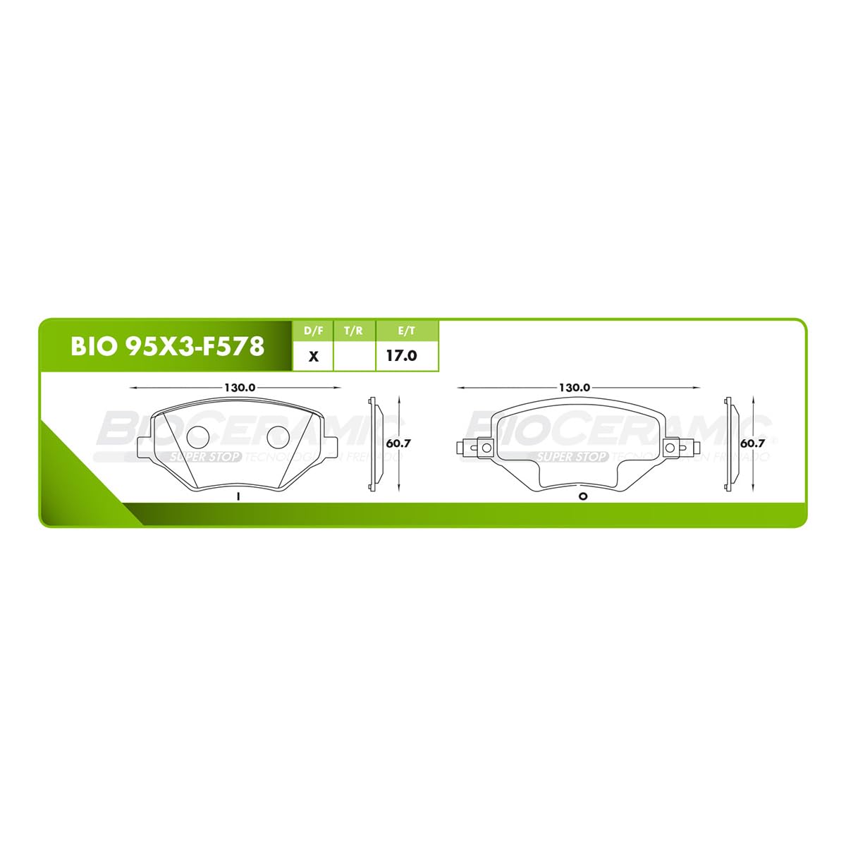 BALATAS PARA FRENO DE DISCO FORMULA CERAMIC LOWMET TRASERA 95X3-F578 PARA CHEVROLET GROOVE LT 1.5L L4 2022-2024