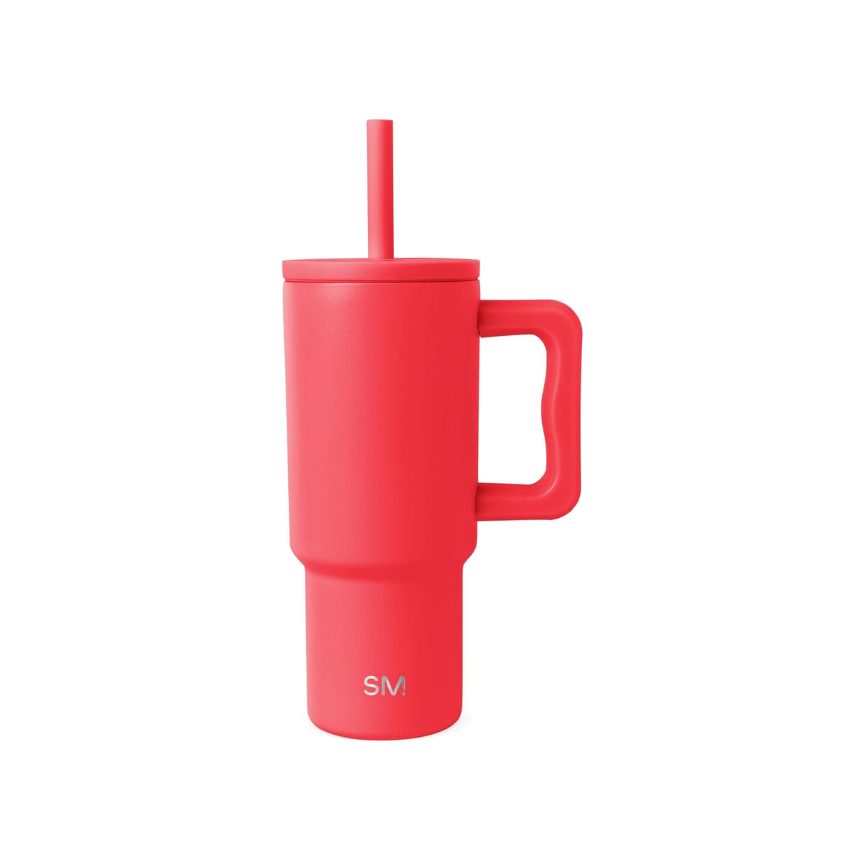 Simple Modern Vaso Térmico Infantil con Asa y Popote - 24 oz - -Radiate Red