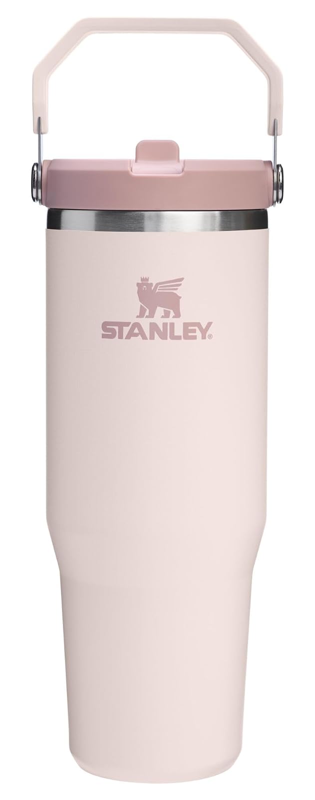 Stanley IceFlow 2.0 Vaso de Popote con Tapa Giratoria - Cuarzo rosa - 0.9 Litros