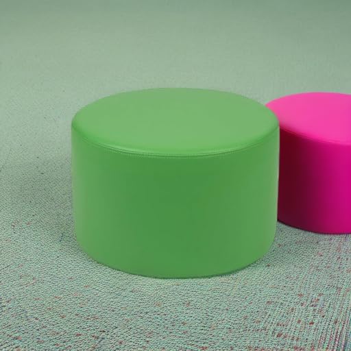 Flash Furniture Nicholas Círculo Flexible de Asiento Suave para aulas y guarderías, Altura del Asiento de 12 Pulgadas (Verde)