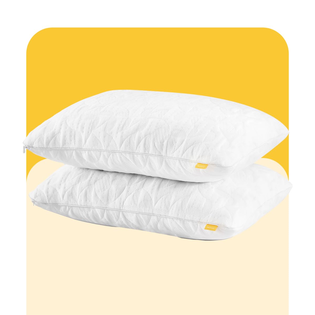 Nooz Pack de 2 Almohadas Adaptables de Memory Foam - Responsive - Standard (Paquete de 2)