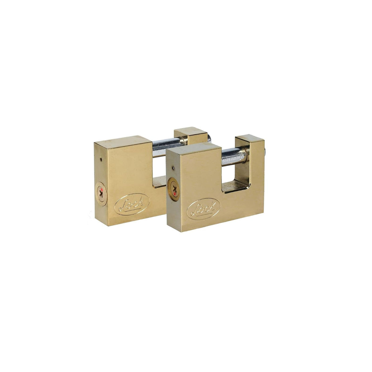 Lock L22C70TLBB Candado de Acero para Cortina Metálica 70 mm Latón Brillante Llave Tetra