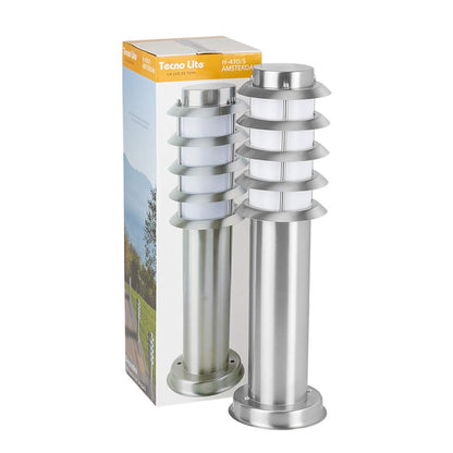 Tecnolite Lámpara de Exterior, Sobreponer en piso color Satinado H-430/S