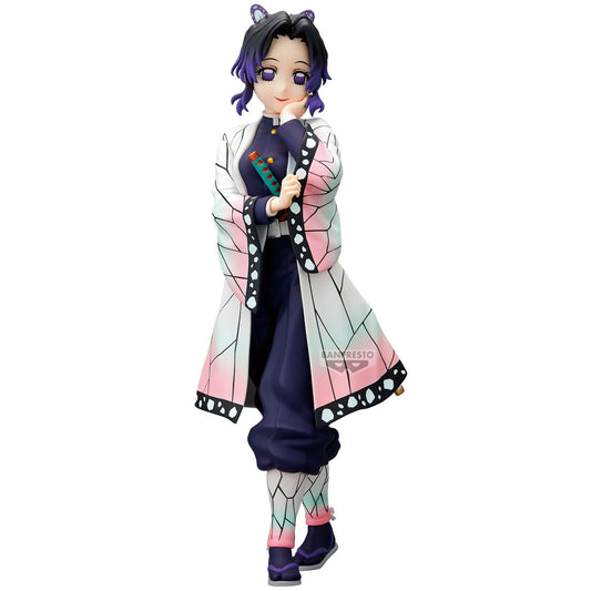 Banpresto Demon Slayer: Kimetsu no Yaiba Shinobu Kocho Glitter & Glamours Figura de Colección Bandai Estatuilla en Escala de 7” Original