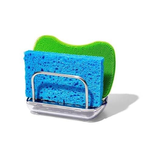 OXO 13113100 Porta Esponja Acero INOX, 11 cm, Multicolor