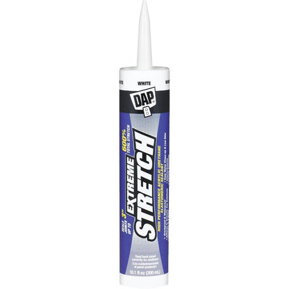 DAP 7079818715 Extreme Stretch Wht 10.1 O Raw Building Material, 10.1 oz, White
