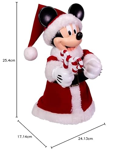 Kurt Adler dn9168 25,4 cm Mickey Mouse Treetop/Tablepiece con Brazos Bendable