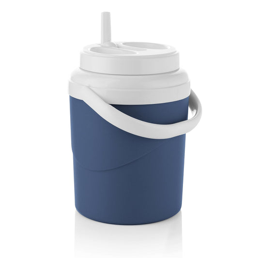 Estra Termo Térmico 4 Litros con Boquilla Antigoteo | Jarra Portátil para Agua, Café, Té y Jugos, Apto para Bebidas Frías y Calientes | Picnic, Playa, Camping y Reuniones | Libre de BPA, Azul