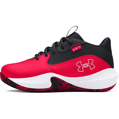 Under Armour Lockdown 7 Tenis Unisex para Niños Preescolares - 21.5 cm - (600) Rojo - Negro - Blanco