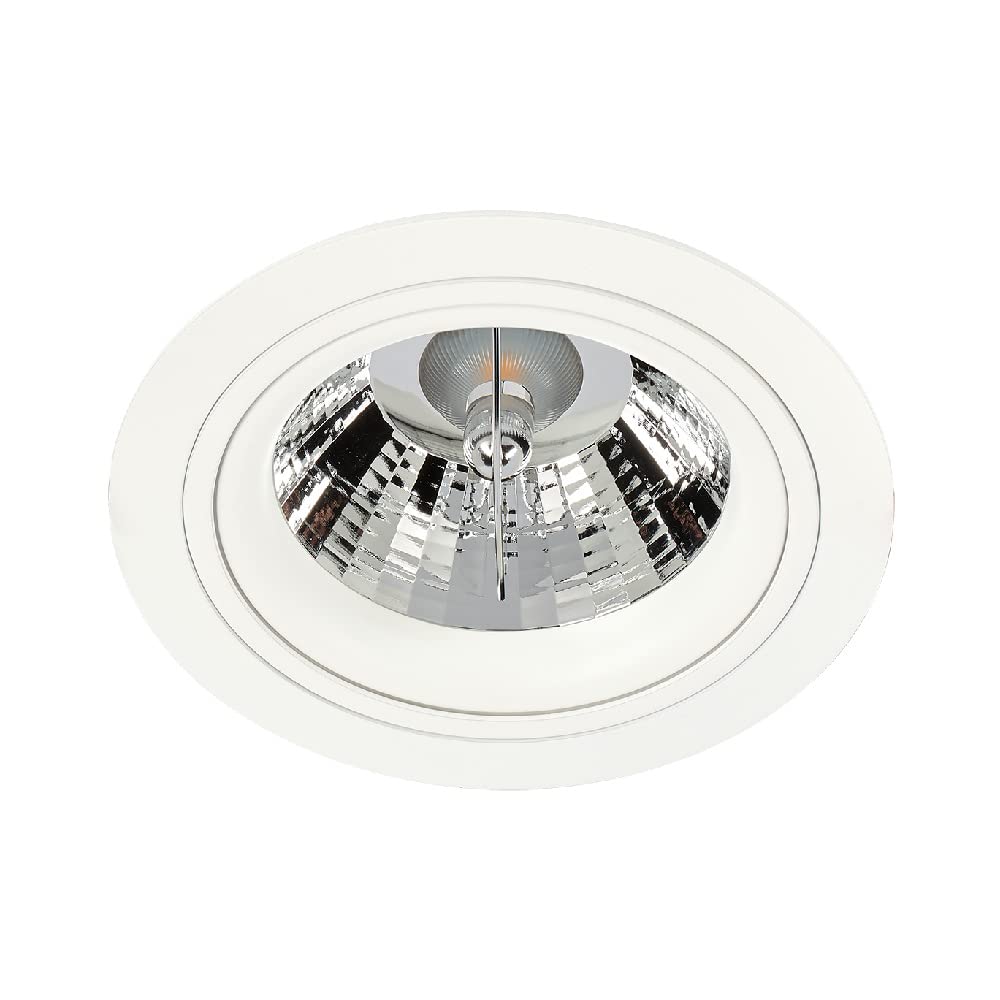 Tecnolite Lámpara Downlight Empotrable, Potencia Máx. 60 W, Base G53, Foco AR111 no incluido