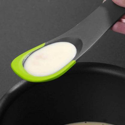 Joseph Joseph - Utensilio de cocina de silicona 5 en 1, cuchara ranurada, volteador, herramienta de corte, cuchara sólida y espátula en un solo color gris