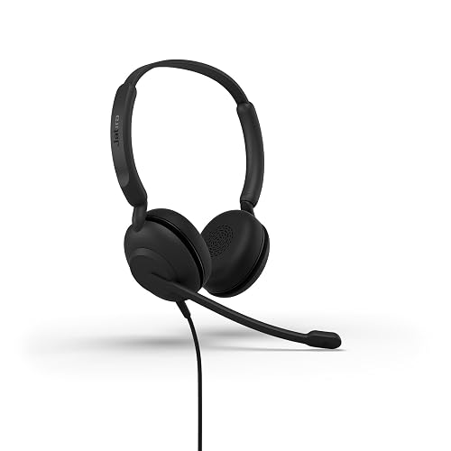 Jabra Evolve 10 Auriculares con Cable con micrófono con cancelación de Ruido para Uso en PC/portátil, fácil configuración USB-A, Certificado TCO, diseño Ligero, Llamadas en línea/Controles de Volumen
