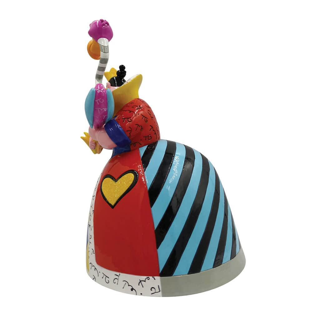 Enesco Disney by Romero Britto Alicia en el país de Las Maravillas Figura de mazo de Flamenco, 8.27 Pulgadas, Multicolor