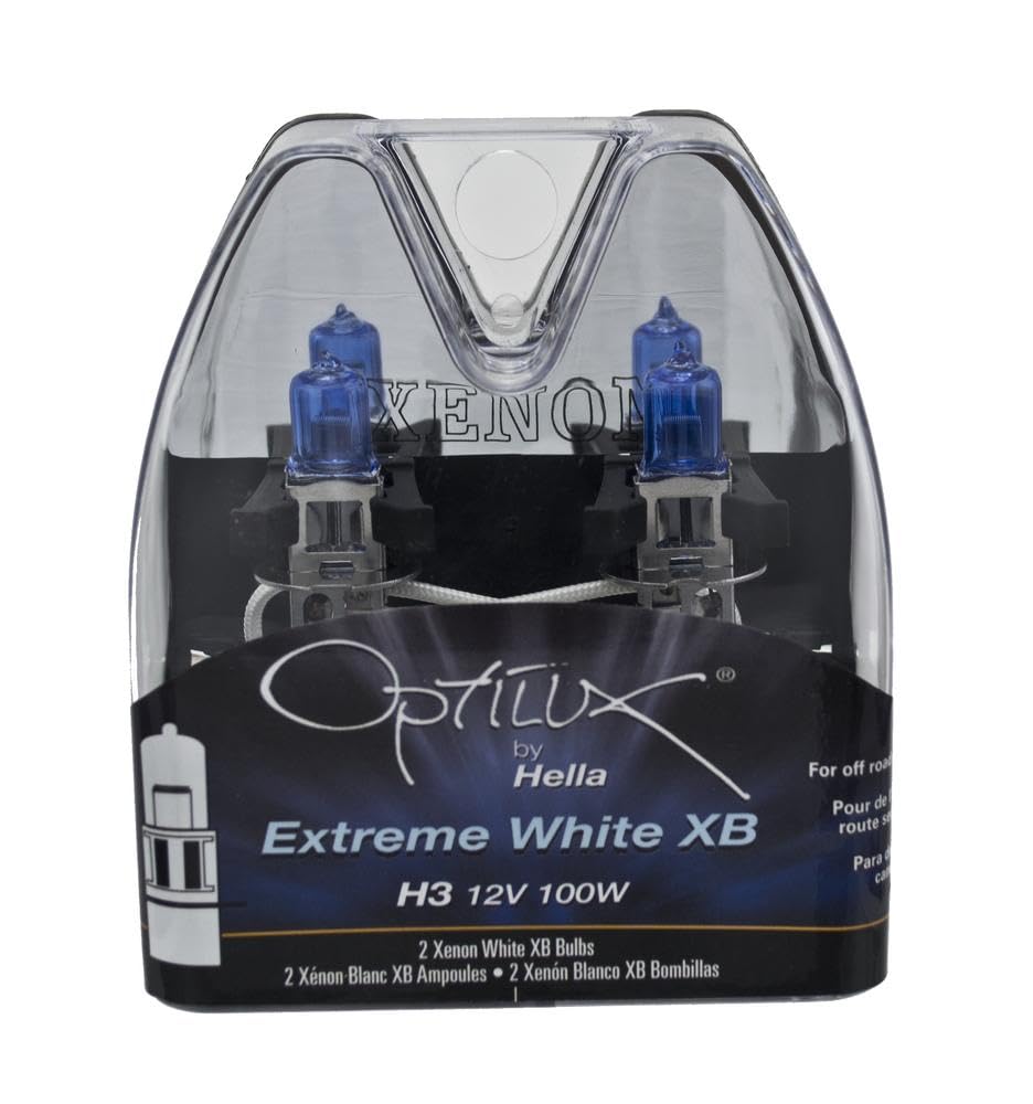 HELLA Foco Halógeno de Diseño Super Blanco Extreme White XB H71070181, 100W