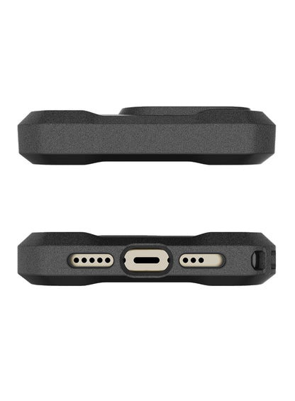 ItSkins Armor R Solid Funda con MagSafe Compatible con iPhone 15 Pro, Protección Caídas 3m, Bordes Elevados, Tecnología Antimicrobiana - Negro