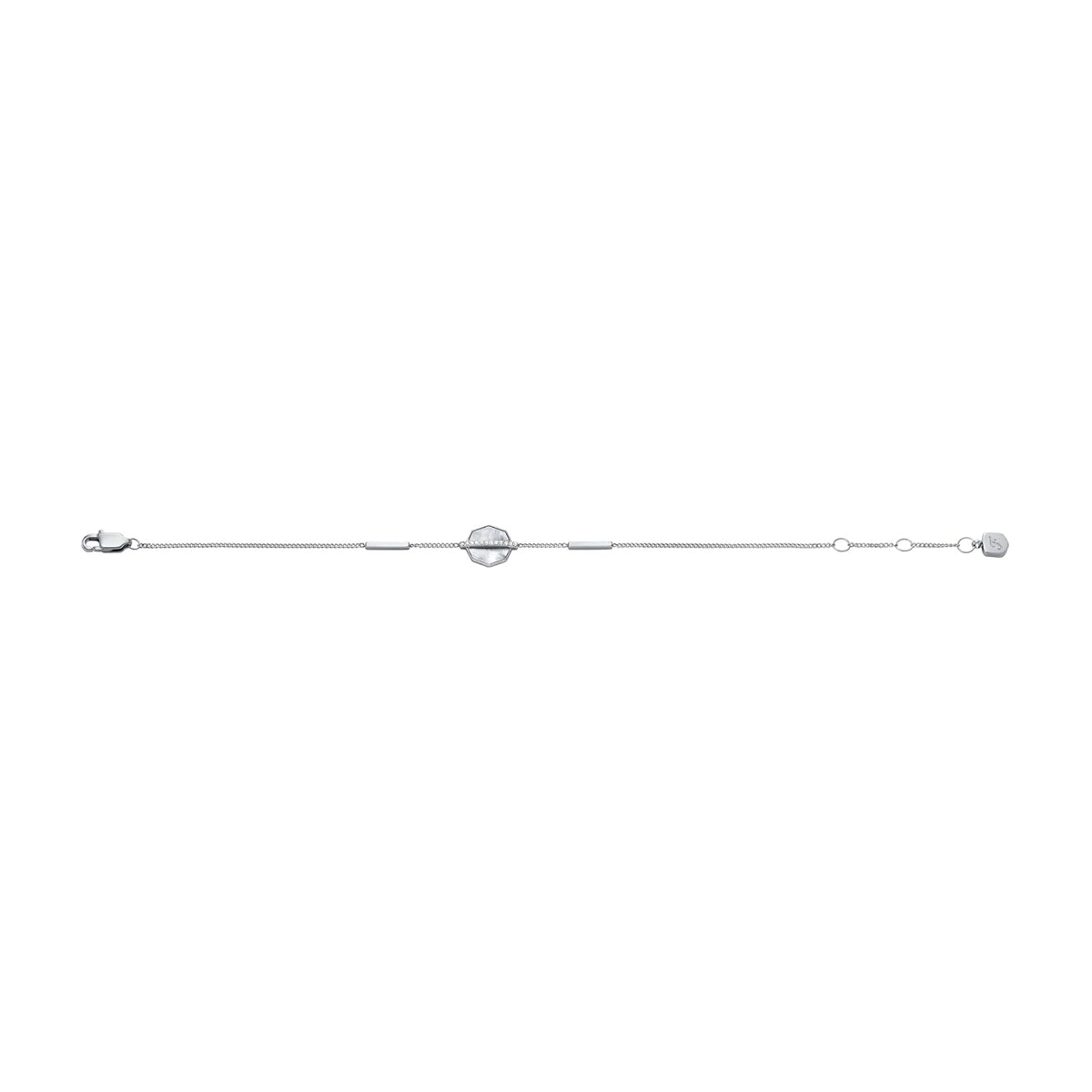 Pulsera Fossil JF04910040 Jewelry de acero inoxidable en color plateado para dama