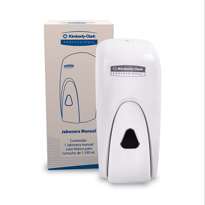 Kimberly-Clark Professional, Jabonera Manual 1100 ml, para Jabón Espuma, Blanco