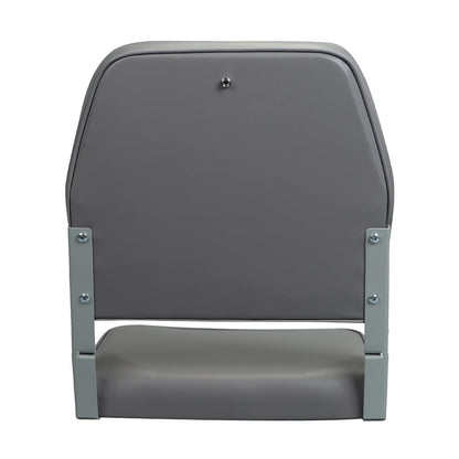 ERGOSEAT - Asientos de barco con respaldo bajo, asiento plegable para barco de pesca con respaldo, silla de barco, asiento de barco de bajo marino Jon, asiento de canoa, 1 paquete, gris oscuro
