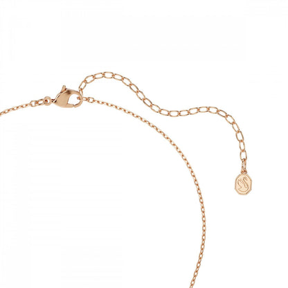Swarovski Colección Swan, corte mixto, cisne, blanco, chapado en oro rosa