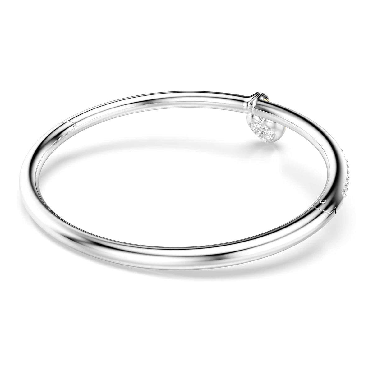 pulsera Swarovski Idyllia, corte mixto, corazón, rosa, acabado de metal mixto